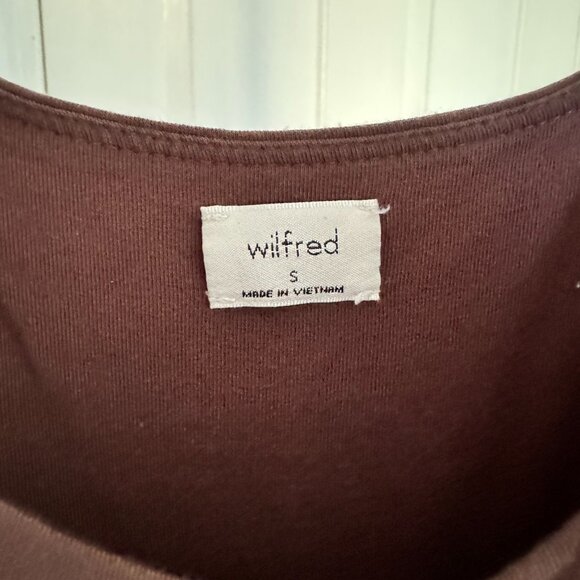 Aritzia Wilfred Market Midi Dress | Squareneck Midi Tank Dress in Brown - Picture 3 of 6